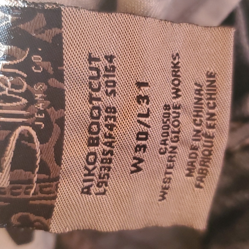 Silver Aiko Boot Distressed Cut Jeans 30